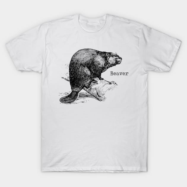 beaver T-Shirt by goatboyjr